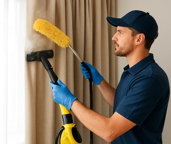 Trusted residential curtain cleaning technician Matty Curtain Cleaning yagoona-nsw QLD