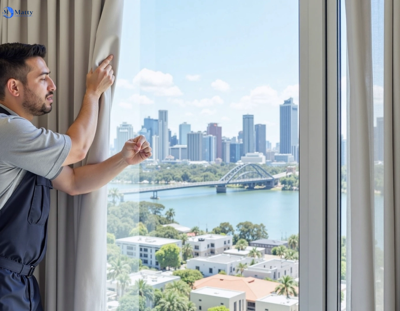 Professional curtain steam cleaning service yagoona-nsw QLD by Matty Curtain Cleaning